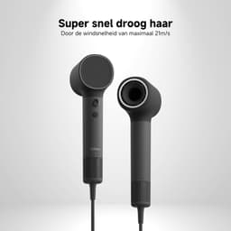 LAIFEN Neo - Haardroger met ionische technologie - 3 warmtestanden - 3 opzetstukken Föhn Shadow Black — thumbnail 3