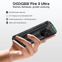 DOOGEE Fire 3 Ultra 4G- AI Outdoor telefoon - Robuuste Smartphone - Android 15 -24 GB RAM+256 GB ROM/2 TB TF - 8350 mAh/18W -Unisoc T7200 -5,5-inch HD -NFC + Face ID + Vingerafdrukscanner-Groen — thumbnail 5