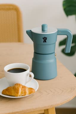 Italiaans koffiezetapparaat - PEZZETTI - SOLIDEXPRESS - Aluminium - 6 kopjes - Groen — thumbnail 2