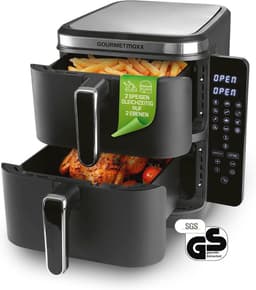 Vertikale heteluchtfriteuse 10L met 4 niveaus, Touchscreen en Ruimtebesparend Ontwerp — thumbnail 1