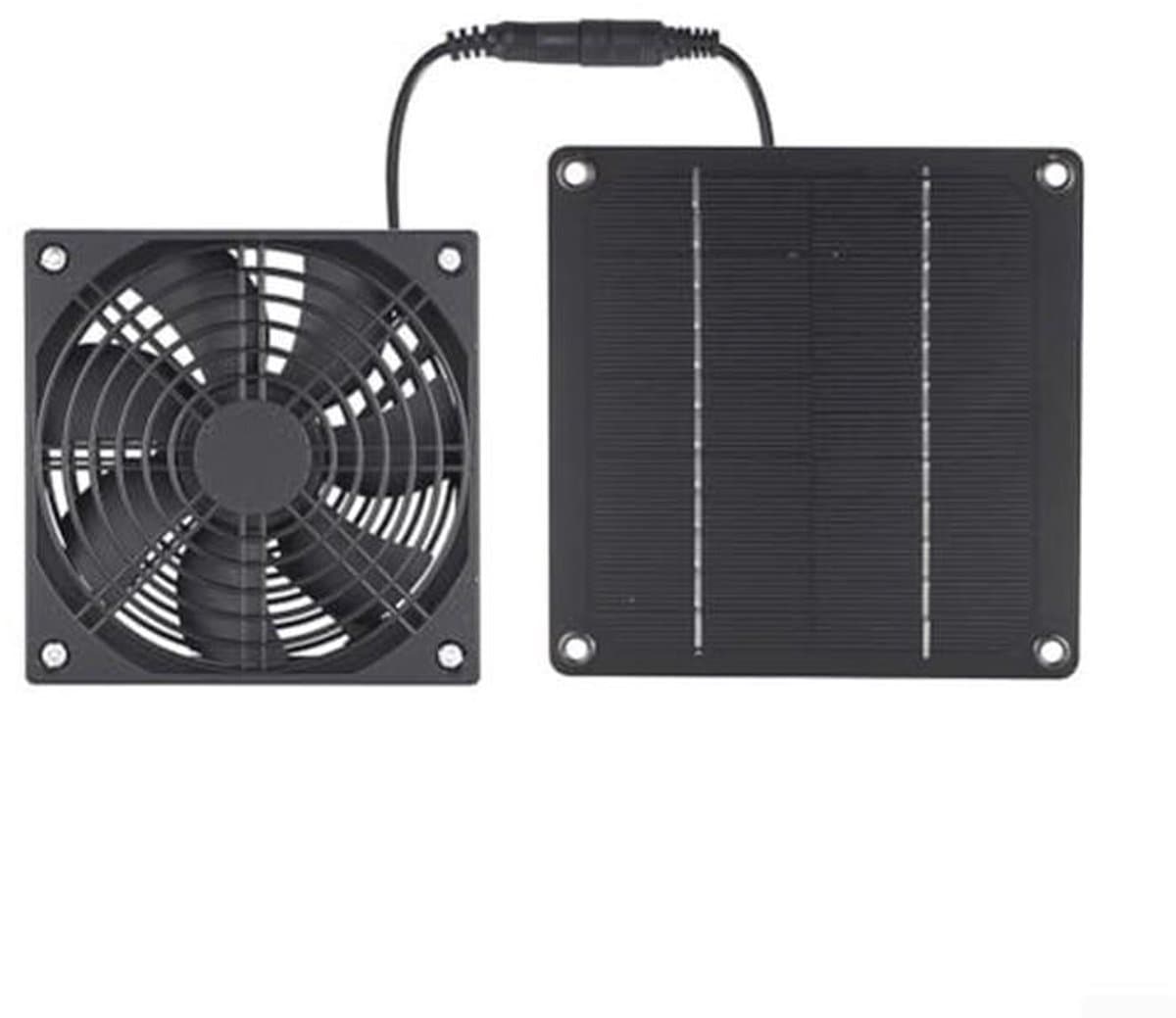 Zonne-ventilator 50W voor Huiskamer, Kantoor of Tuin - Energiezuinige Uitlaatventilator met Zonnepaneel — afbeelding 1