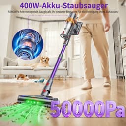 RAYOFI Steelstofzuiger - 70000 Pa - Touchscreen en anti-verwarringfunctie - Max 60 Min Werktijd - 1,5 L Stofbak - Geschikt voor tapijt, harde vloeren en dierenhaar - Goud - 2 jaar garantie — thumbnail 4