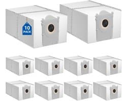 Namajunas - Stofzuigerzakken Geschikt voor ECOVACS - Geschikt voor ECOVACS DEEBOT X8 PRO OMNI / X9 PRO OMNI / T50 Pro OMNI / T50 MAX PRO OMNI / T80 OMNI - 4L actieve koolzakken Vervanging - Stofzuigeraccessoires - 10 stuks
