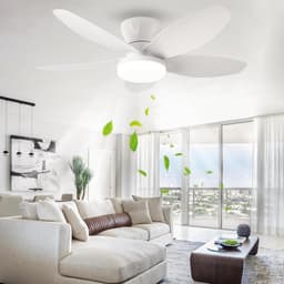 Stijlvolle Plafondventilator met Dimbare LED Licht en Afstandsbediening - 5 Bladen - Zomer/Winter Stand — thumbnail 3