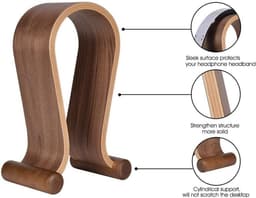 Hoofdtelefoon Standaard Hout - Desk Mount voor Gaming Headsets en Koptelefoons — thumbnail 4