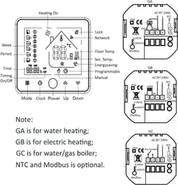 Slimme Programmeerbare Thermostaat met Wifi voor Ketelverwarming en Vloerverwarming — thumbnail 3