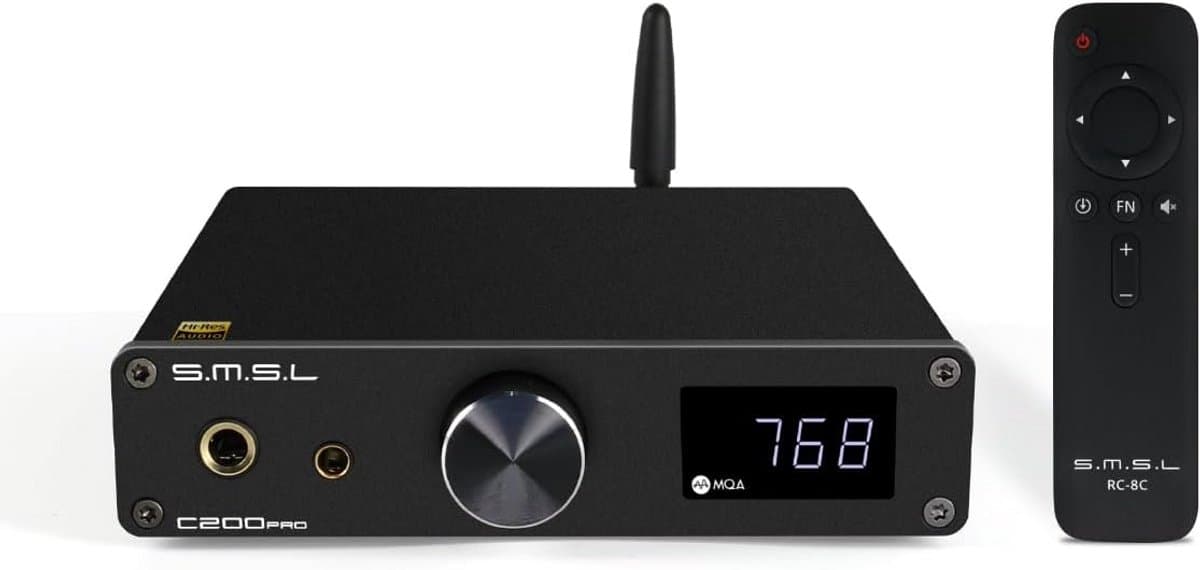 HiFi Hoofdtelefoonversterker en DAC met LDAC, DSD512, 32Bit/768kHz, XMOS XU-316 — afbeelding 1