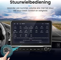Junsun Android 15 Autoradio Geschikt voor Citroën Berlingo II (B9) 2008-2017 Accessoires, 2GB+64GB, Draadloze CarPlay & Andriod Auto, DAB+, GPS-navigatiesysteem, Bluetooth, Stuurwielbediening, WiFi, 10,1-inch Touchscreen, DSP, Quad-core processor — thumbnail 4