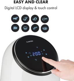 Heteluchtfriteuse met Digitale Touch Control en 8 Programma's - Compact en Gezond Frituren — thumbnail 4