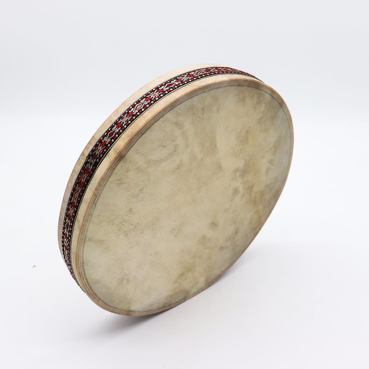 Handgemaakte Sjamanistische Oceaan Healing Trommel - Shaman Sound Healing Ocean Drum - Echt Geitenleer - 30x30x4cm — afbeelding 1
