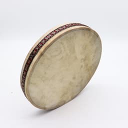 Handgemaakte Sjamanistische Oceaan Healing Trommel - Shaman Sound Healing Ocean Drum - Echt Geitenleer - 30x30x4cm — thumbnail 1