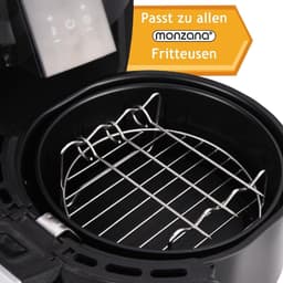 Monzana Heteluchtfriteuse Accessoires Set - 8-delig Metaal – Zwart — thumbnail 2