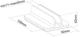 Neomounts NSLS300 Verticale Laptopstandaard Zilver — thumbnail 5