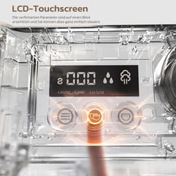 HiBREW H7A Barista Pro Espressomachine – 20 Bar – Dubbele Boiler – Ingebouwde Koffiemolen – LCD Touchscreen – Zilver — thumbnail 5