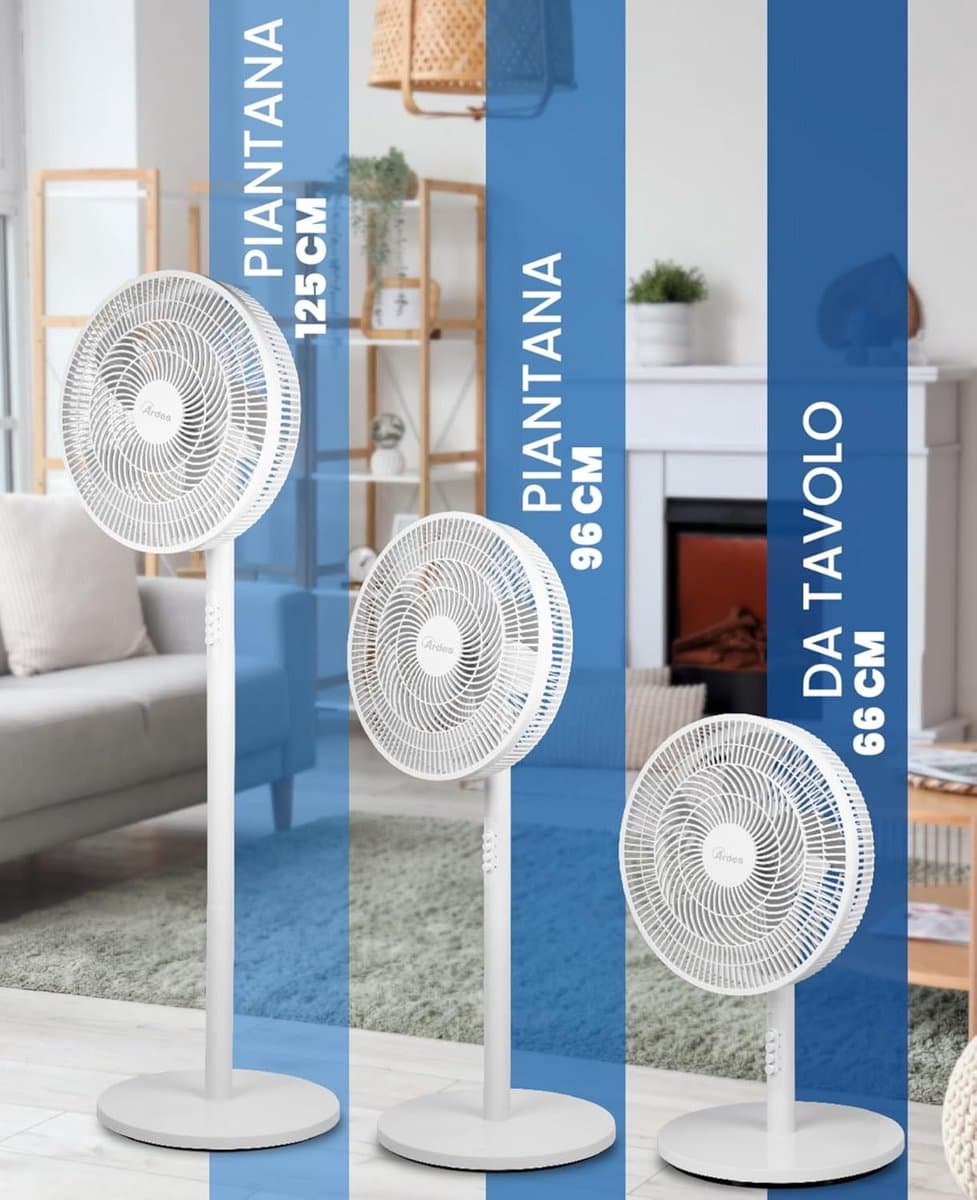 Krachtige 3-in-1 Ventilator: Tafel, Vloer en Staand Model met 40 cm Diameter — afbeelding 1