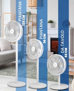 Krachtige 3-in-1 Ventilator: Tafel, Vloer en Staand Model met 40 cm Diameter — thumbnail 1