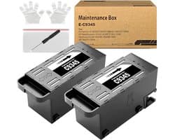 Onderhoudsdoos voor Inkjet Printers: Compatibel met WorkForce & EcoTank Modellen (2 Stuks)