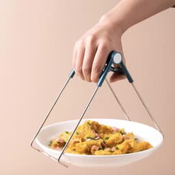 Cosensi - Tang voor hete platen en schotels in roestvrijstaal - Keukentool voor koken met airfryer - Gripper voor pannen. — thumbnail 1