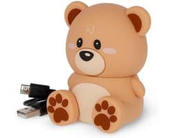 Draadloze Mini Luidspreker met Telefoonhouder Teddybeer Stijl