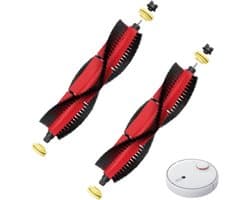 2 Stuks Vervangende Roller Borstel, Onderdelen Roller Borstels, Hoofdborstel Gescht voor S5 S5 Max S6 S6 Pure S6 MaxV S7 E2 E3 E4 E5 T4 T6 P5 T7 T7 Pro S50 S51 S55