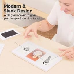 Baby Handprint en Voetafdruk Set met Fotolijst voor Newborns - Gemakkelijke Clean Touch Ink Pad — thumbnail 4