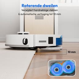 MEDION Robotstofzuiger met 3-in-1 afzuigstation, lasernavigatie en dweilfunctie X55 SW+ (10.000 Pa zuigkracht, roterende moppen, kruislasertechniek) — thumbnail 7