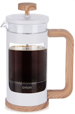 Orion Whiteline - Glazen Cafetière - 400ml - Ergonomische Handgreep - Roestvrij Staal Filter — thumbnail 1