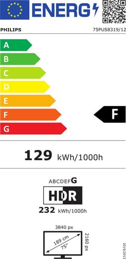Philips 75PUS8319/12 - 75 inch - 4K LED - 2023 — thumbnail 2
