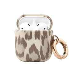 Selencia Sabi Case met panterprint - Hoesje geschikt voor AirPods 1 / 2 - Soft Ivory — thumbnail 1