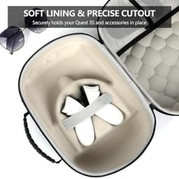 Draagtas voor MetaQuest 3S/3 - Harde en waterdichte opberghoes voor VR gaming headset — thumbnail 2