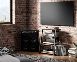 FITUEYES HiFi-meubel - Hoogteverstelbare planken - 78 cm hoog - Verstelbare voetjes - Waterafstotend — thumbnail 5