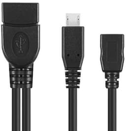 USB OTG Adapterkabel Micro-USB 2.0 met Stroomaansluiting voor Externe Harde Schijven en Apparaten — thumbnail 2