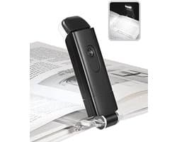 Leeslamp met Clip - Oplaadbare Klemlamp voor Lezers met 2 Helderheidsinstellingen en Oogbescherming