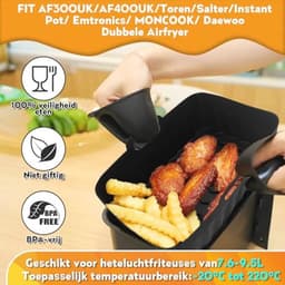 Airfryer Accessoires voor 7.6L-9.5L Heteluchtfriteuses - Silicone Vorm — thumbnail 2