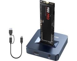10G USB-C Docking Station voor M.2 NVMe & NGFF SSD - Ondersteunt tot 8TB met Offline Kloonfunctie