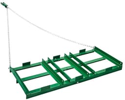 Weide-eg - Getrokken sleepeg - Compatibel met ATV/UTV, tractor en grasmaaier - Afmetingen 122 x 50 x 10 cm - Verstelbare stangen - Ketting 183 cm - Gazon en weide egaliseren — thumbnail 1