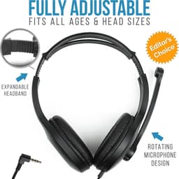 Bulk Hoofdtelefoon met Microfoon voor Klaslokalen - Premium On-Ear Audio-oplossing voor Studenten — thumbnail 2
