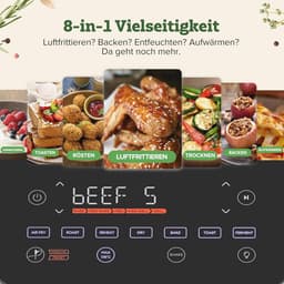 1700W 6.5L Airfryer met Slimme Probe Thermometer - 8-in-1 Kookmodi en Snelle Verwarming tot 230℃ — thumbnail 6