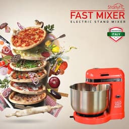 Snelle Elektrische Keukenmixer met 5 Snelheden - Voor Eenvoudig Bakken en Kneten - Gemakkelijk Schoon te Maken — thumbnail 4