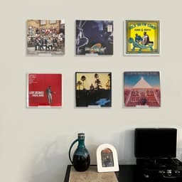 Allecta - Vinylplaat Muurbevestiging voor Acryl Albumplaten - Geen Boren - Houder Standaardrekken voor Vinylplaten - Duidelijk Design — thumbnail 3