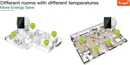 Slimme WiFi Thermostaat voor CV-ketel en Gasboiler - App Bediening en Spraakbesturing — thumbnail 5