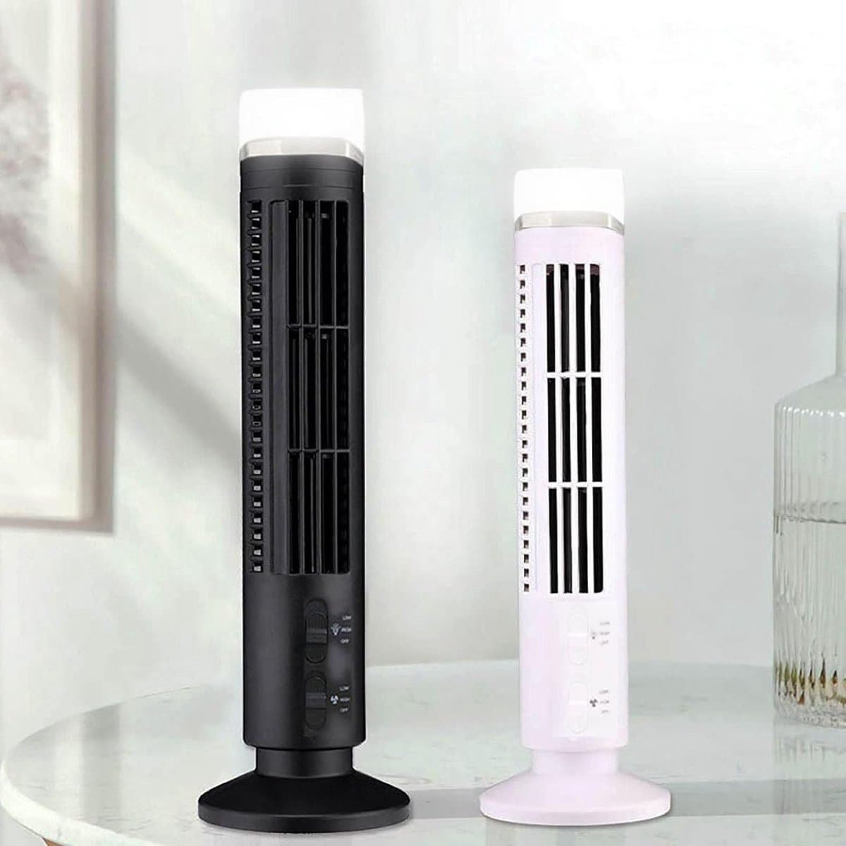 Stille USB Torenventilator met Verlichting voor Bureau en Slaapkamer — afbeelding 1