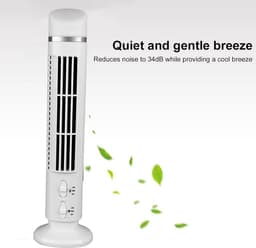 Stille USB Torenventilator met Verlichting voor Bureau en Slaapkamer — thumbnail 4