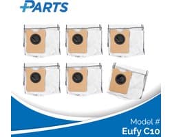Eufy C10 Stofzakken (6 Stuks, Plus.Parts® alternatief voor T290A / T291C)
