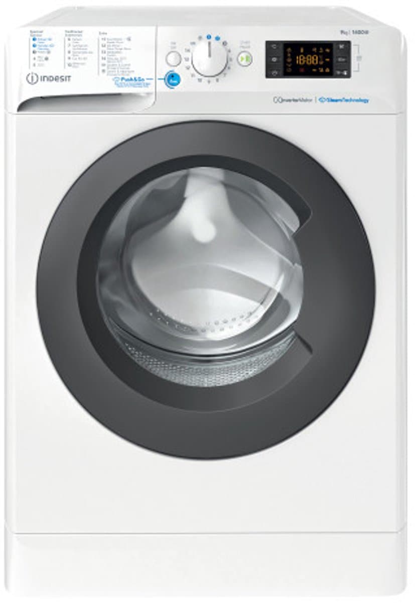 Indesit BWEBE 91498X WKV wasmachine Voorbelading 9 kg 1400 RPM Wit — afbeelding 1