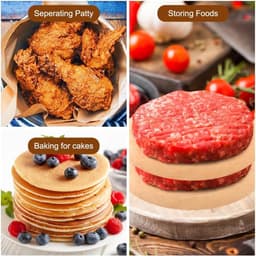 100 Sheets Diameter 30cm Round Air Fryer Baking Paper - Non-Stick - Heat Resistant voor Pizza Oven — thumbnail 4