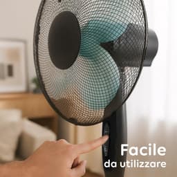 Stille Staande Ventilator met Afstandsbediening - Verstelbare Hoogte, Timer en Oscillatie — thumbnail 3