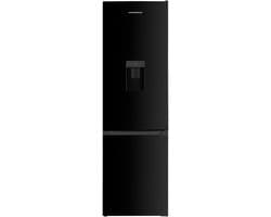 Heinner HC-HM260BKWDE++ Koel-vriescombinatie met Waterdispenser Zwart 260 L – Vrijstaand – Instelbare Thermostaat – Omkeerbare Deur – 5 Jaar Garantie