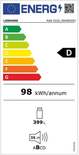 Liebherr RSFD 5220 Plus - Vrijstaande Koelkast - Energieklasse D - 399L Inhoud — thumbnail 2