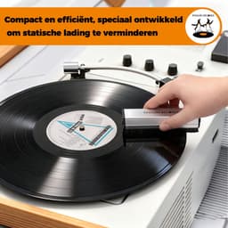 Pinguïn Records VinylCare UltimateBrush – Platenborstel - Grondige platenborstel – Koolstofvezel en fluweel borstel - Antistatische platenborstel – LP borstel – Platenreiniger voor vinyl – Extra diepe reiniging — thumbnail 4